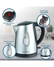 HERVIDOR DE AGUA 1 LT. 2200W. INOX. GRUNKEL