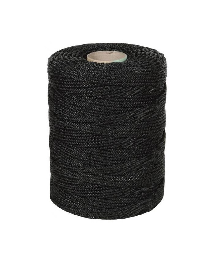 CUERDA POLIPROPILENO NEGRA 6MM. (200MTS)