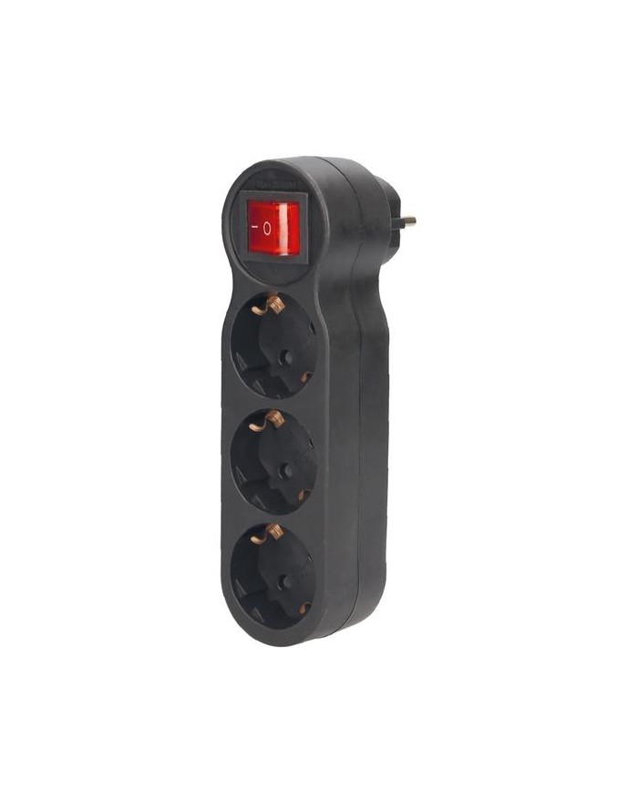 LADRON TRIPLE SALIDA CON INTERRUPTOR GSC
