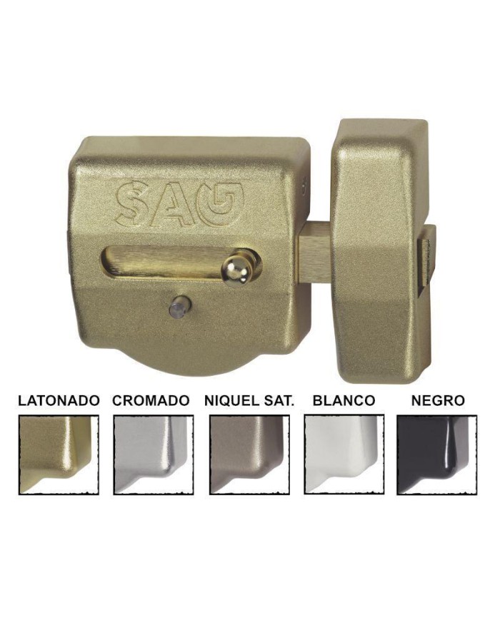 CERROJO SAG MODELO CSI (AACP0142) LATONADO 5 LLAVES