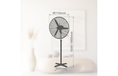 VENTILADOR PIE INDUSTRIAL GSC 71/200W.