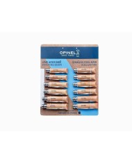 TABLA NAVAJAS OPINEL 12 PZS. CARBONO