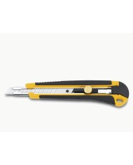 CUTTER 3 CLAVELES CON RUEDA DE BLOQUEO BIMATERIAL 18 MM.