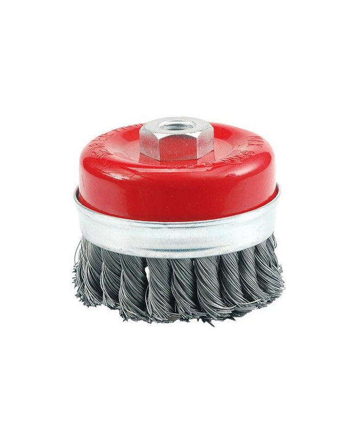 CEPILLO VOREL ACERO COPA TRENZADO 80 MM.