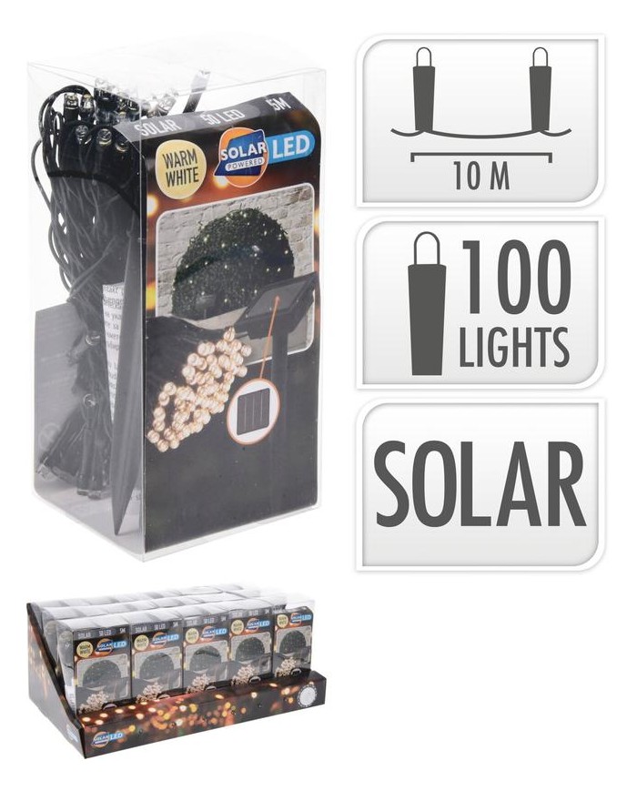 GUIRNALDA SOLAR 100 LEDS 10MTS. KOOP