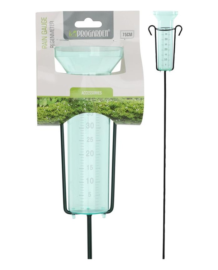 PLUVIOMETRO PLASTICO CON PINCHO PROGARDEN