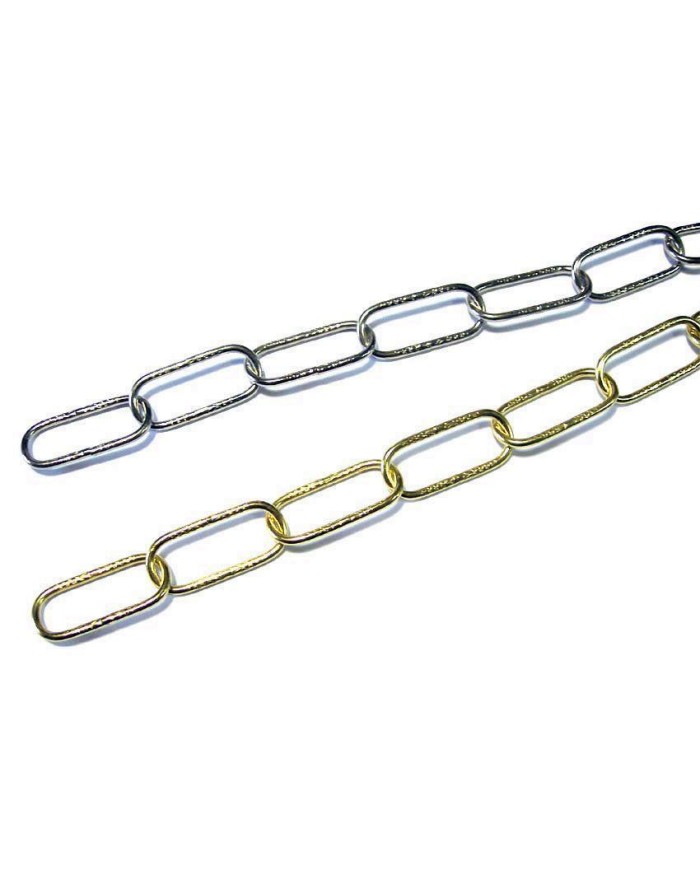 CADENA LAMPARA LATON 43 X 3,4 X 1 MTRO.