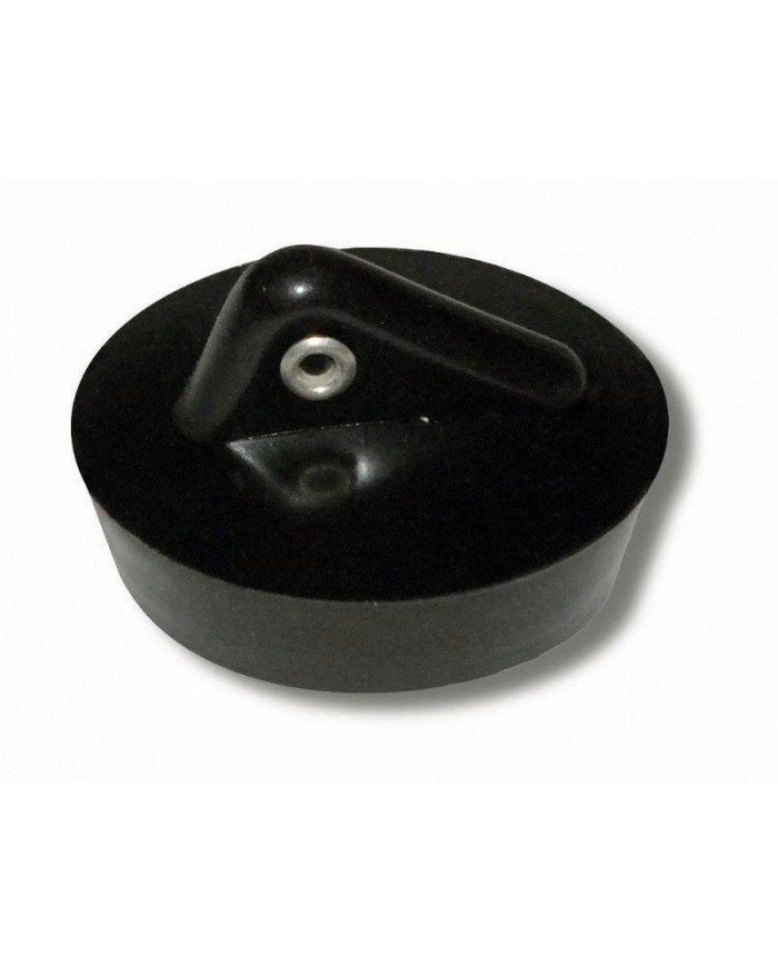 TAPON GOMA NEGRO LAVABO COVALL  38 MM.