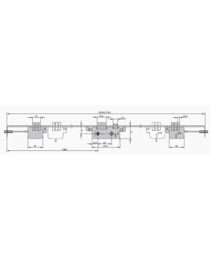 CERRADERO YALE CERRADURA 8920-40 LATONADO