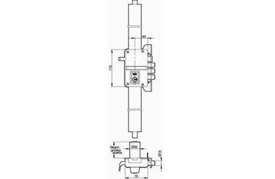 CERRADURA YALE Nº  9HP HS-3 40 MM. DERECHA