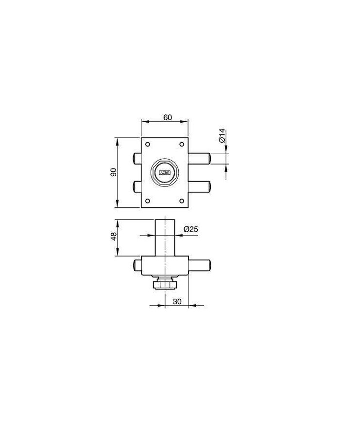 CERRADURA YALE 16PHR (POMO/CILINDRO REDONDO)