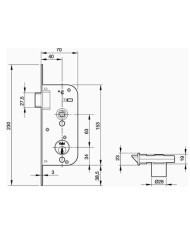 CERRADURA YALE 16PHR (POMO/CILINDRO REDONDO)
