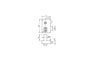 CERRADURA YALE Nº 56CP 70MM IZQUIERDA