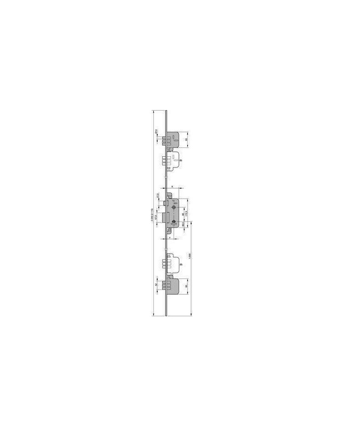 CERRADURA YALE Nº8922 A. LATON  3 PUNTOS