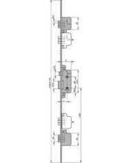 CERRADURA YALE Nº8922 A. LATON  3 PUNTOS