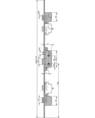 CERRADURA YALE Nº8922 A. LATON  3 PUNTOS