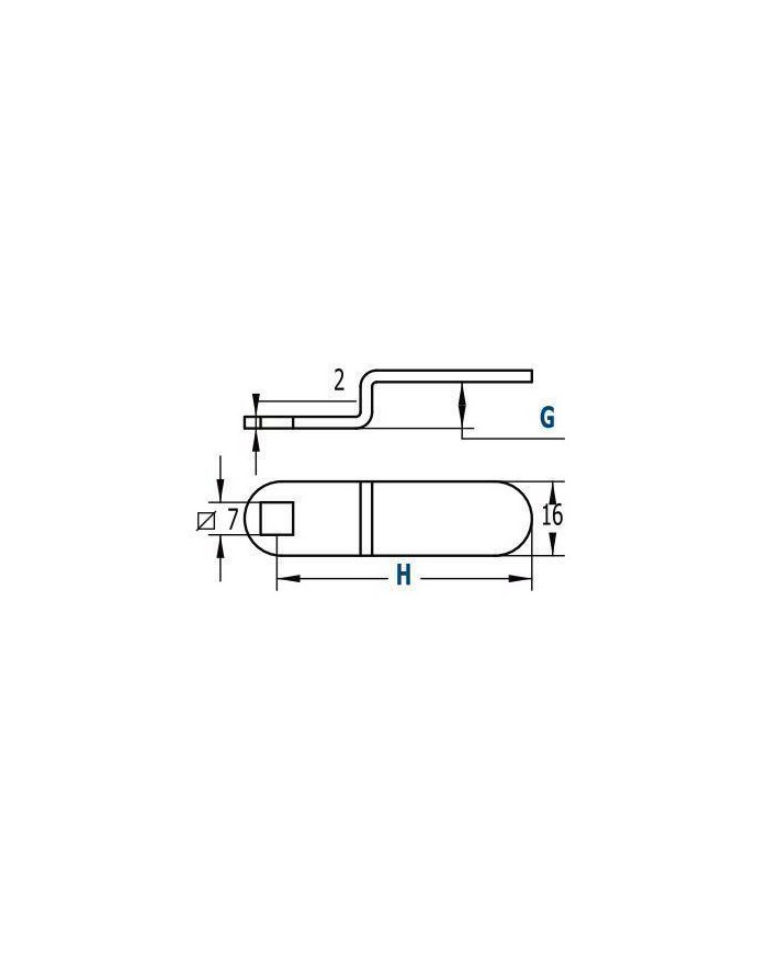 CERRADURA BUZON AGA R-135 CURVA