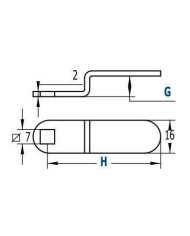 CERRADURA BUZON AGA R-135 CURVA