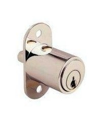 CERRADURA CON PULSADOR AGA R-147 LATONADA