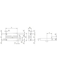 CERRADURA ISEO MODELO 431603 SOBREPONER DERECHA