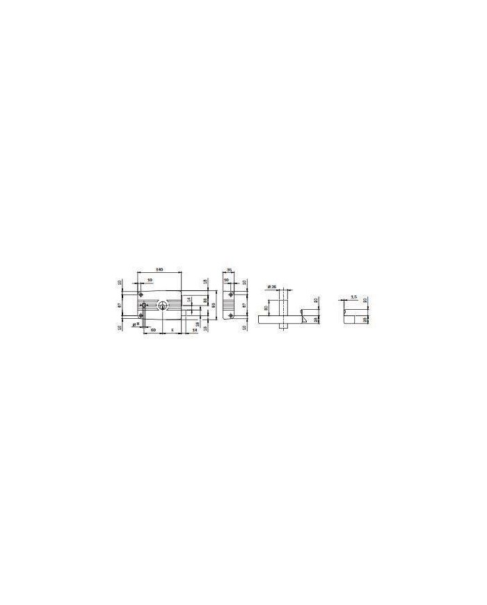CERRADURA ISEO MODELO 432603 SOBREPONER IZQUIERDA