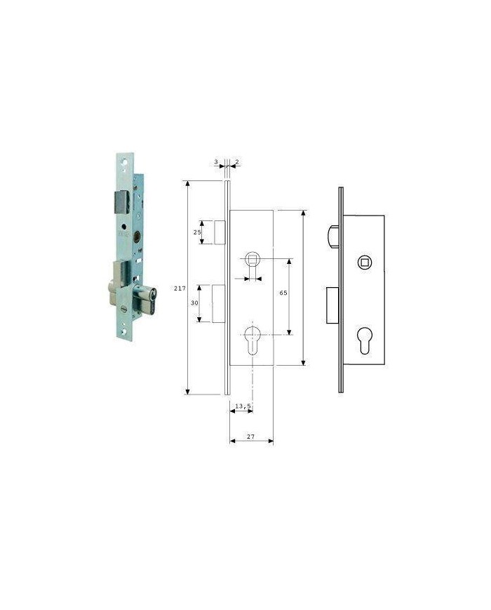 CERRADURA TESA 2206-15 HZ (RODILLO)