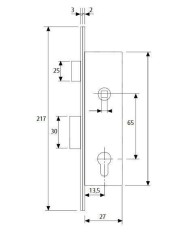 CERRADURA TESA 2206-15 HZ (RODILLO)