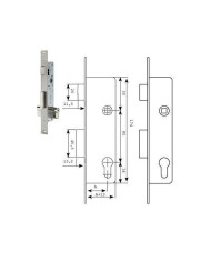 CERRADURA TESA 2210-28-SSI