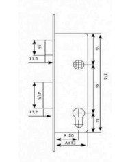 CERRADURA TESA 2219-20-3 AI