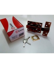 CERROJO LINCE 3930 COBRE LL/SERR. 105MM.