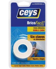 CINTA D/CARA CEYS AZULEJOS/BAÑ 1,5MX19MM