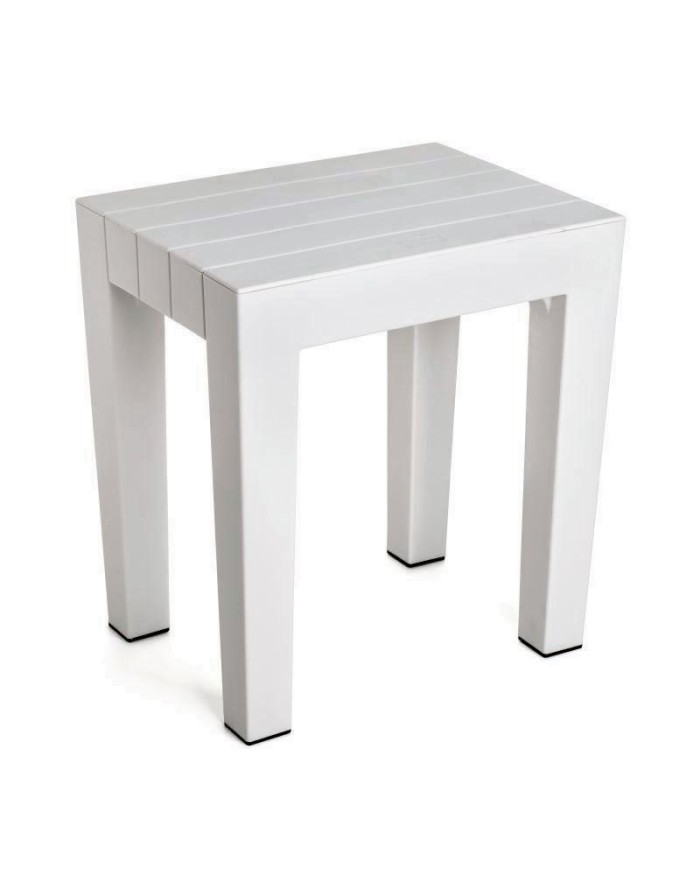 BANQUETA TATAY MULTIUSOS LOMBOK BLANCO 38X41,5 CMS.