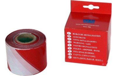 CINTA SEÑALIZACION VOLA BLANCA/ROJA 70MMX200MTS