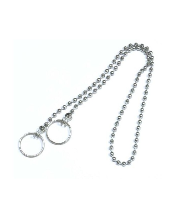 CADENA BOLAS CIS 40CM.ENGANCHE+LLAVEROS