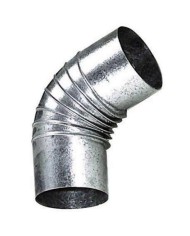 CODO ESTUFA GALVANIZADO DE 110 MM.