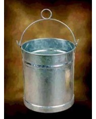CUBO GALVANIZADO ALJIBE RECTO Nº4 240MM.( 9LTS)