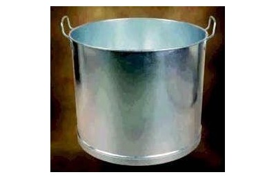 CUBO GALVANIZADO RECTO 2 ASAS Y TAPA 14 26 LTS