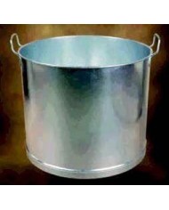 CUBO GALVANIZADO RECTO 2 ASAS Y TAPA 16 40 LTS