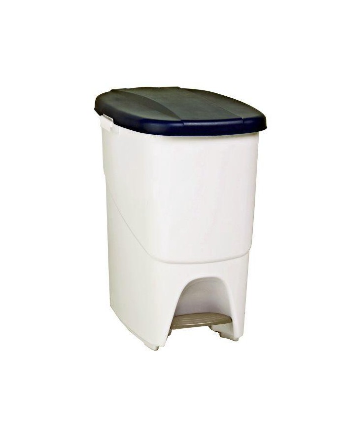 CUBO BASURA PLASTICO C/PEDAL AZUL 25 LTS.