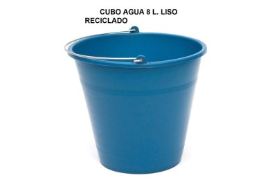 CUBO AGUA PLASTICO PROMO  8 LTS. AZUL