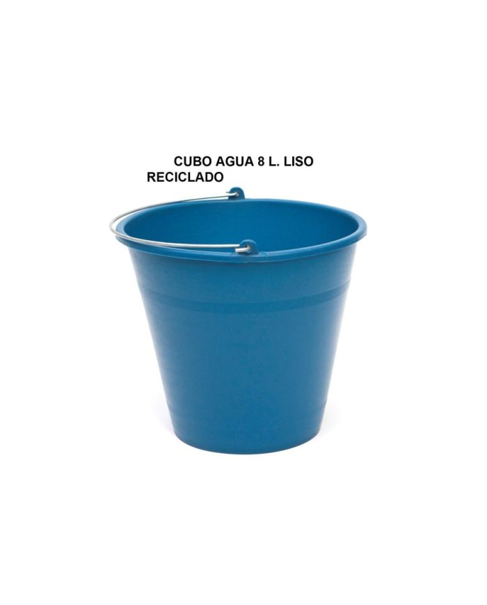 CUBO AGUA PLASTICO PROMO  8 LTS. AZUL