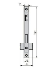 CERRADURA CVL 1963/5 CILINDRO LATON