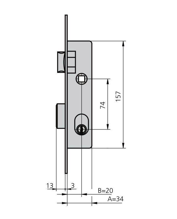 CERRADURA CVL 1964/0 C-N
