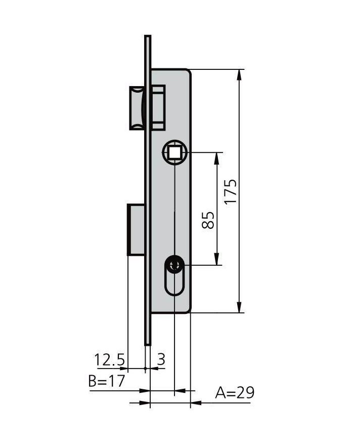 CERRADURA CVL 1975/0 C-N