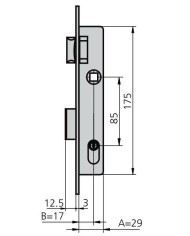 CERRADURA CVL 1975/0 C-N
