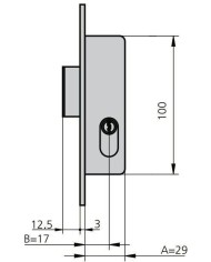 CERRADURA CVL 1964/0 C-N