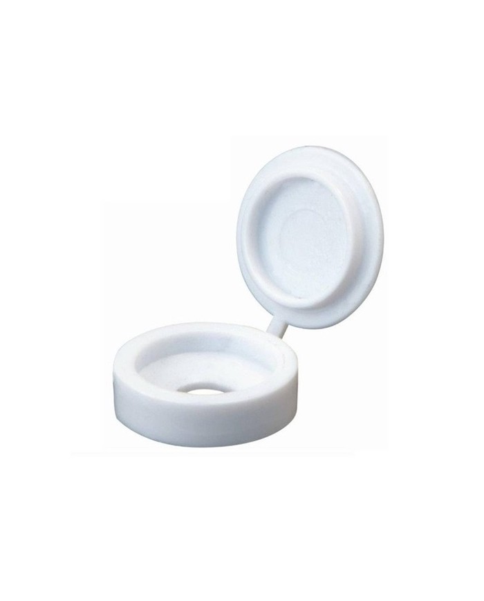 EMBELLECEDOR PLASTICO TORNILLO BLANCO (BOLSA 100 UDS).