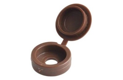 EMBELLECEDOR PLASTICO TORNILLO MARRON (BOLSA 100 UDS).