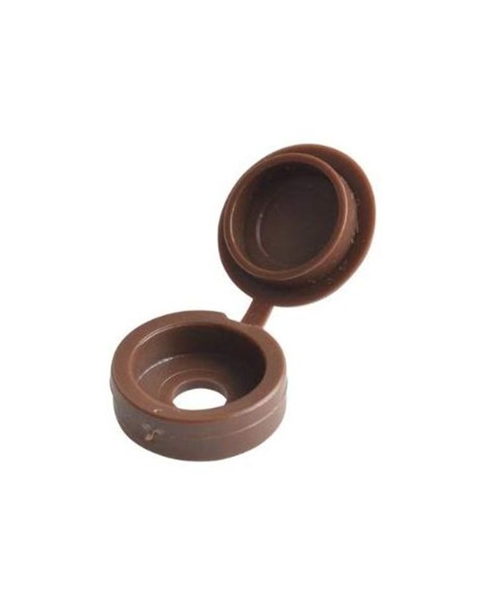 EMBELLECEDOR PLASTICO TORNILLO MARRON (BOLSA 100 UDS).