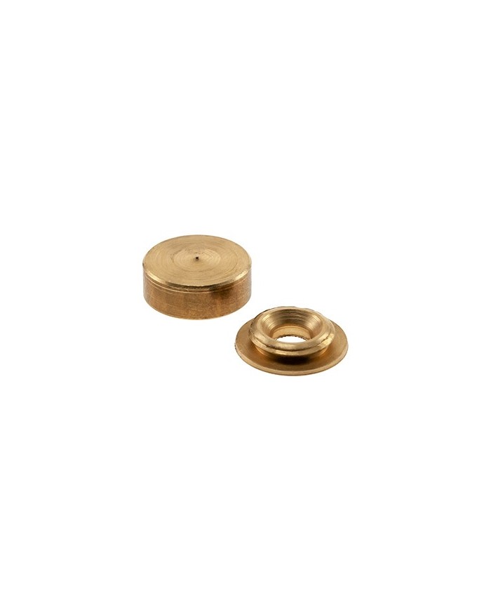 EMBELLECEDOR TORNILLO LISO LATONADO 12MM.